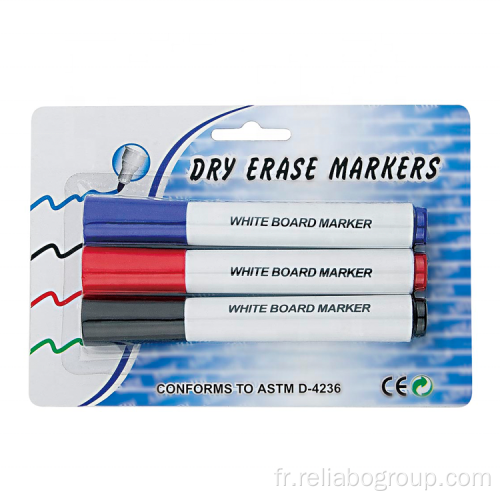 Marqueur effaçable de tableau blanc de couleur en vrac de qualité en gros